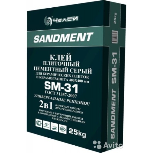 См Клей ЧЕЛСИ КЕРАМИК ПЛЮС SM-31, 25кг(56)