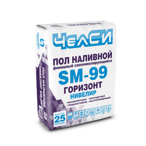 См Наливной пол ЧЕЛСИ-ГОРИЗОНТ НИВЕЛИР SM-99 (2-10мм) 25кг (56)