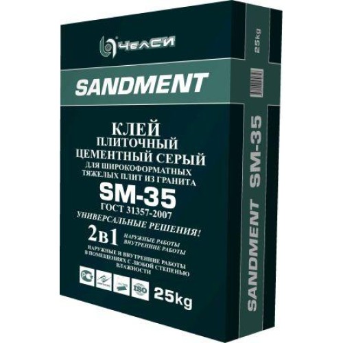 См Клей ЧЕЛСИ-ГРАНИТ SM-35  для камня и гранита 25кг (56)